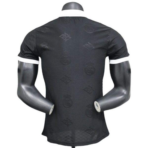 2025-26 Real Madrid Men's Polo Shirt Black - Image 2