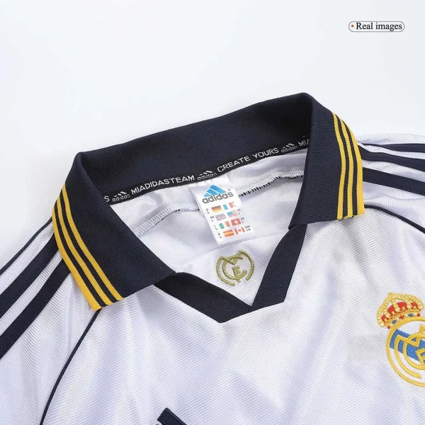 1999/00 Real Madrid Retro Away Soccer Jersey Long Sleeve - Image 3