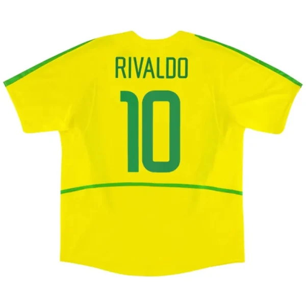 Brazil Retro Jersey Home World Cup 2002 - Image 3