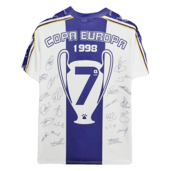 Real Madrid Retro Jersey UCL Commemorate Shirt 1997-98 - Image 2