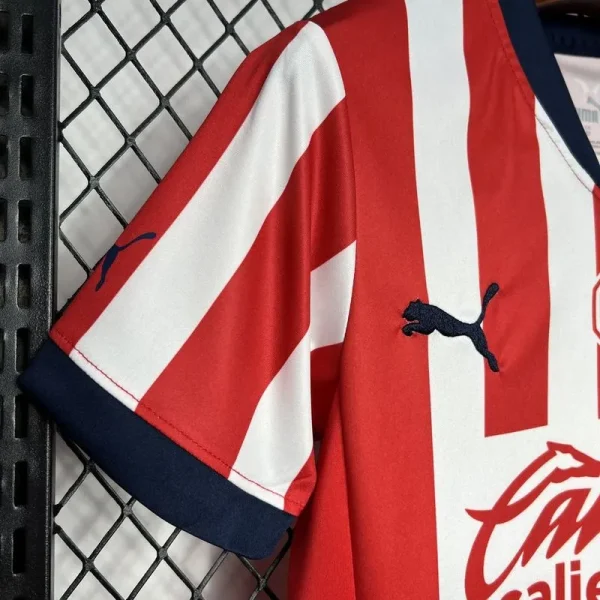 24-25 Chivas Home Soccer Kids kit Jersey+Shorts - Image 12