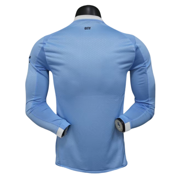 Manchester City Soccer Shirt Home Shirt player version Long Sleeve  2025-26 - Image 2