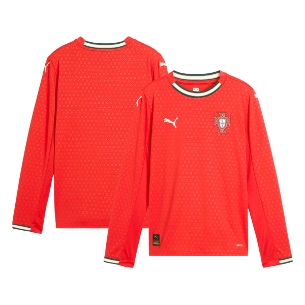 Portugal Long Sleeve Jersey Home Football Shirt 2025