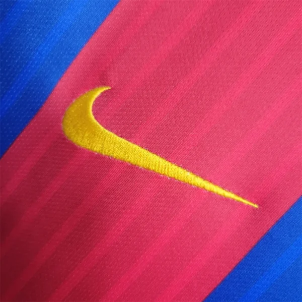16-17 Barcelona Home Retro Jersey - Image 6