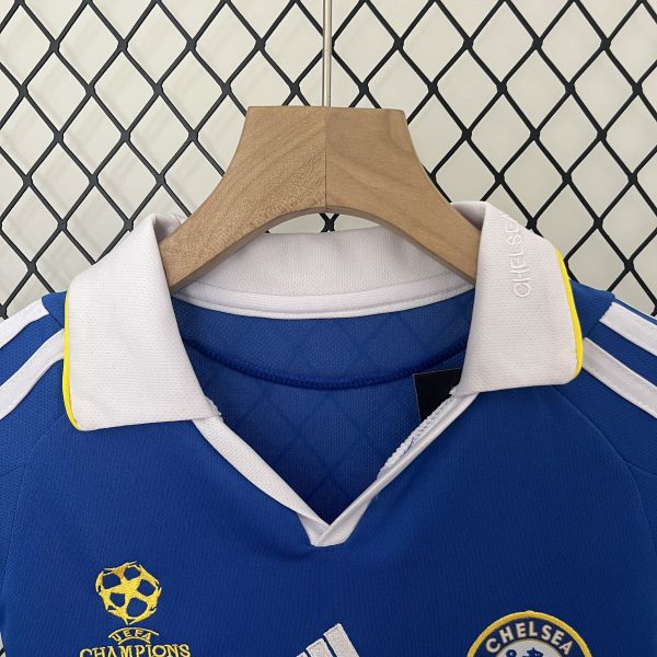 Chelsea Home Champions League Retro Kid Kits Youth Apparels Jersey 08-09 - Image 3