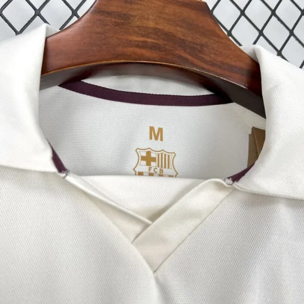 24-25 Barcelona POLO Shirt Lamin Yamal 304 White - Image 3
