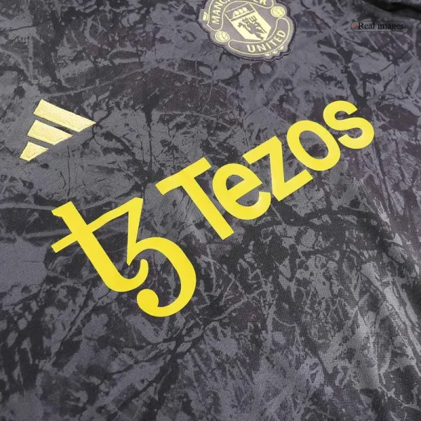 23-24 Manchester United Stone Roses Pre-Match Kit Football Jersey - Image 6