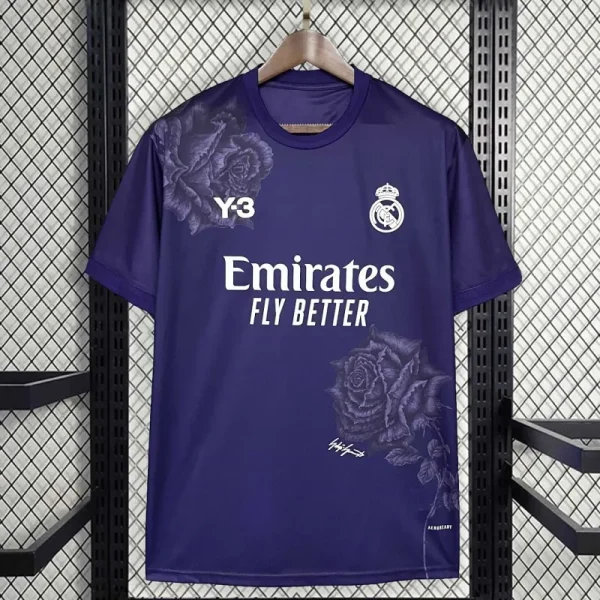 23-24 Real Madrid Y-3 Fourth Jersey Purple - Image 5