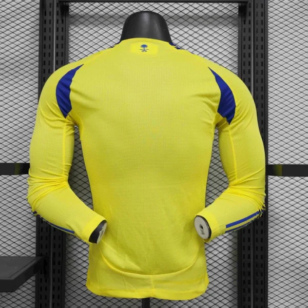 24-25 Al Nassr Home Long Sleeve Jersey Player Version - Image 4