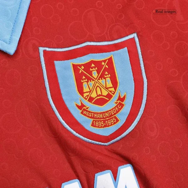 West Ham United 100th Anniversary 1995/96 Retro Jersey - Image 5