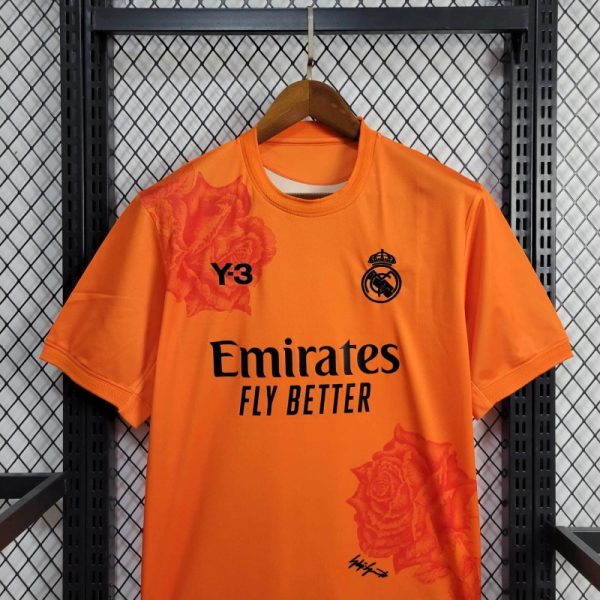 24-25 Real Madrid Y3 Orange Jersey - Image 3