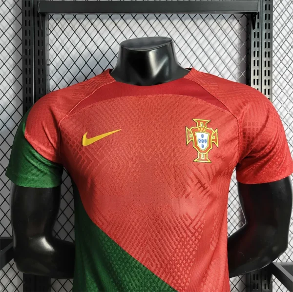 2022 Portugal Home Soccer Jersey Replica Player Version World Cup - Image 3