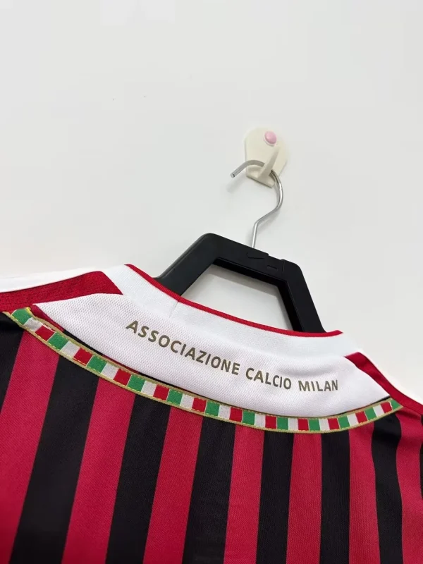 11-12 AC Milan Retro Jersey Home - Image 4