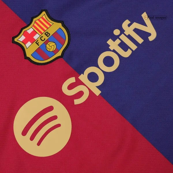 24-25 Barcelona Home Long Sleeve Jersey - Image 10