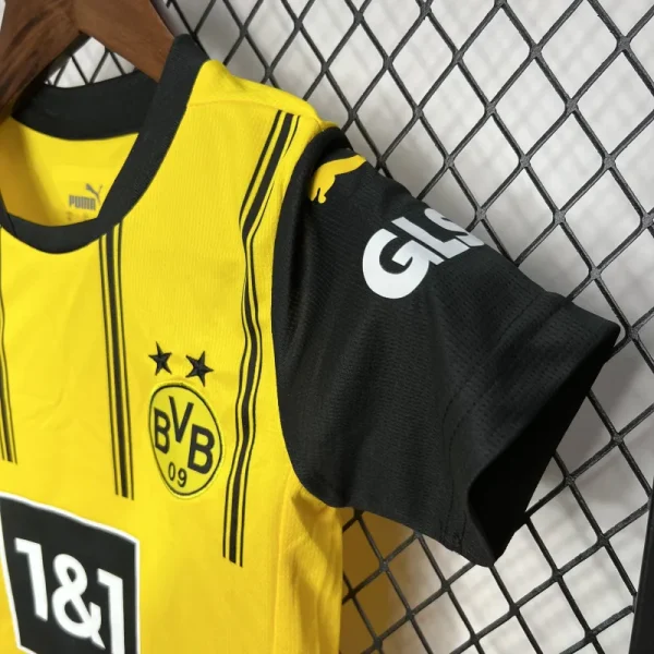24-25 Borussia Dortmund Home Kids Kit Jersey+Shorts - Image 9