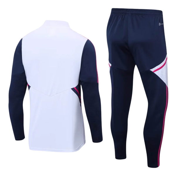Arsenal Half-Pull Training Suit White Football Shirt 2022/2023 - Image 2