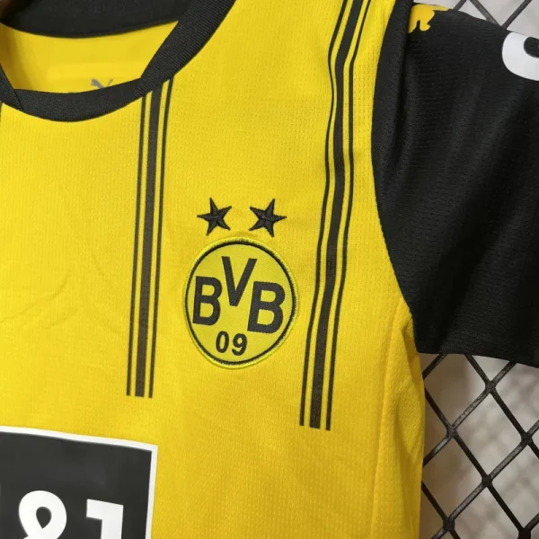 24-25 Borussia Dortmund Home Kids Kit Jersey+Shorts - Image 5