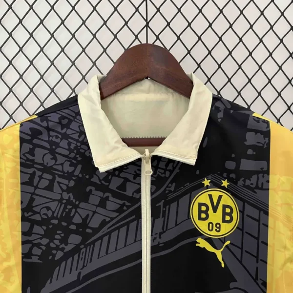 2024 Dortmund Trench Coat Reversible Windbreaker Double-Sides Jacket Sport - Image 7