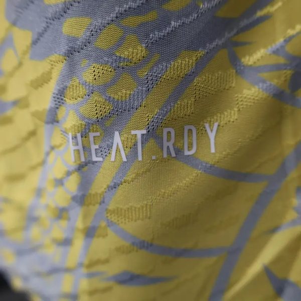 2025-26 Real Madrid Men's Polo Shirt Dragon Pattern Yellow Jersey - Image 7