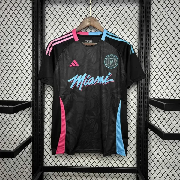 24-25 Inter Miami Special Edition Black Kit Soccer Uniform Jersey - Image 3