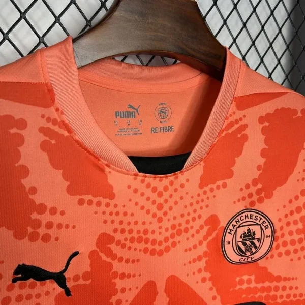 24-25 Manchester City Orange Goalkeeper Jersey - Image 5