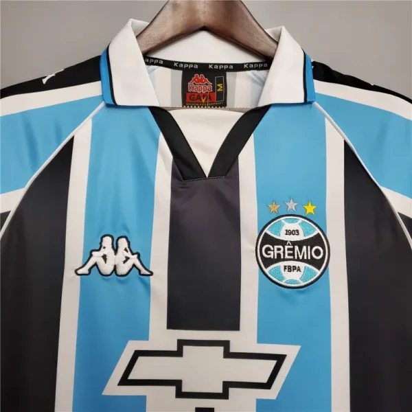 Grêmio FBPA 2000/01 Retro Soccer Jersey Home Replica - Image 4