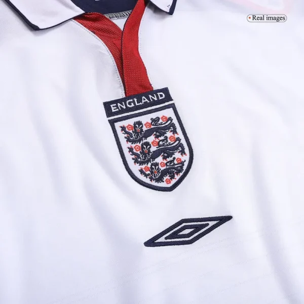 2004 England Retro Jersey Home Replica Euro Cup - Image 5