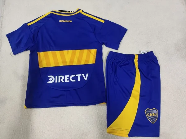 24-25 Boca Juniors Home Kids Kit Jerseys+Shorts - Image 2