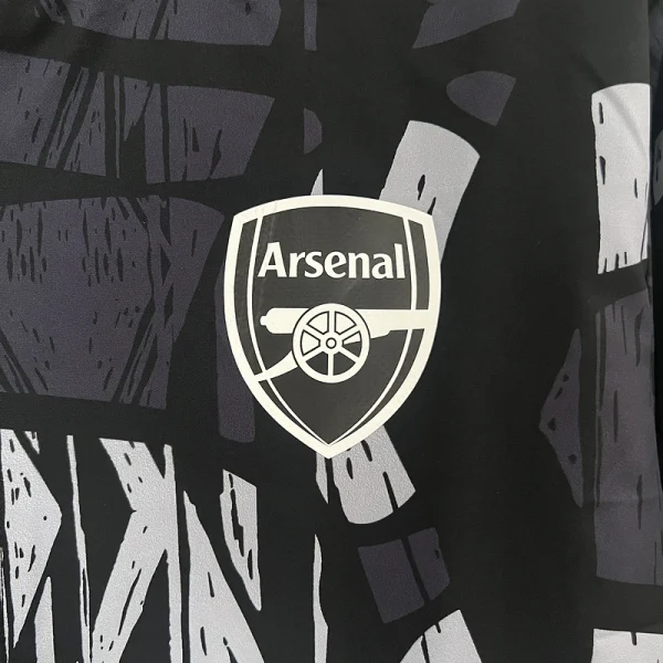 24-25 Arsenal Grey&black Windbreaker Jacket Football - Image 5