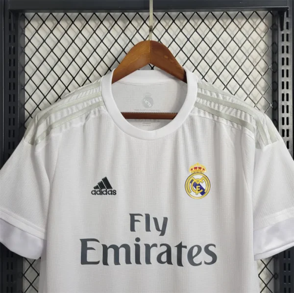 2015-16 Real Madrid RONALDO Home Retro Jersey - Image 4