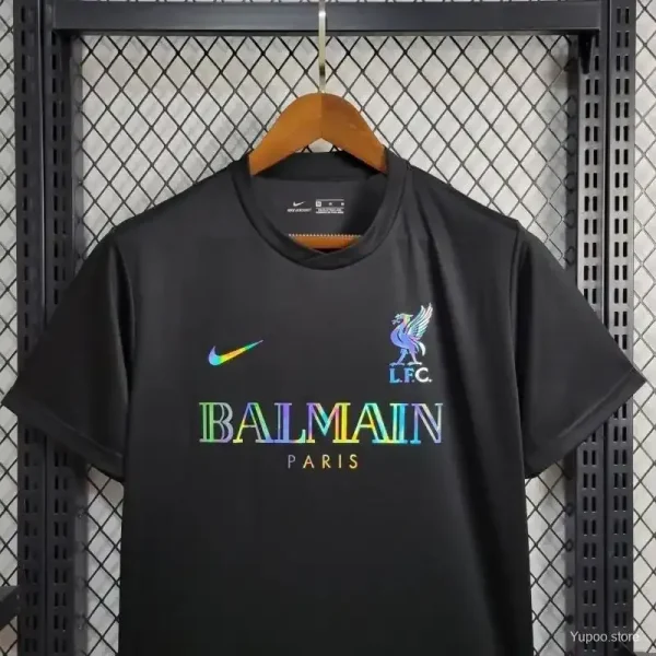 24-25 Liverpool Black Training Suit Football Jersey - Image 4