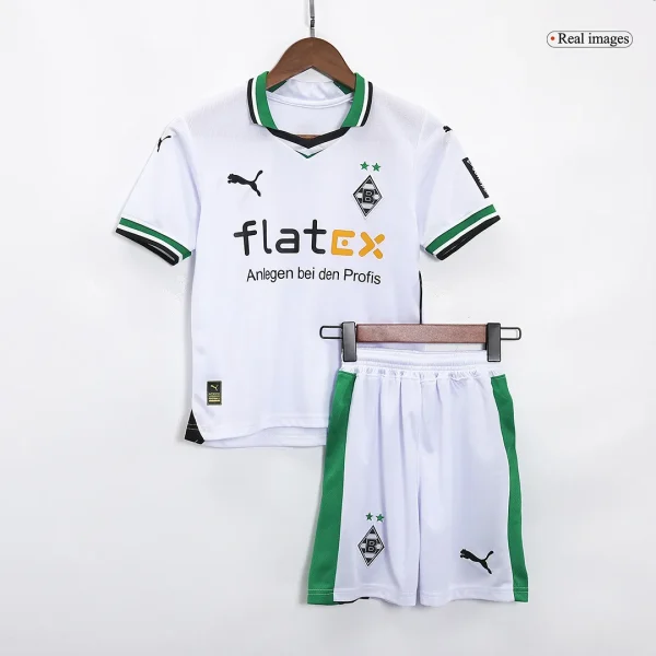 23-24 Kids Borussia Mönchengladbach Home Kit Shirt+Short - Image 3