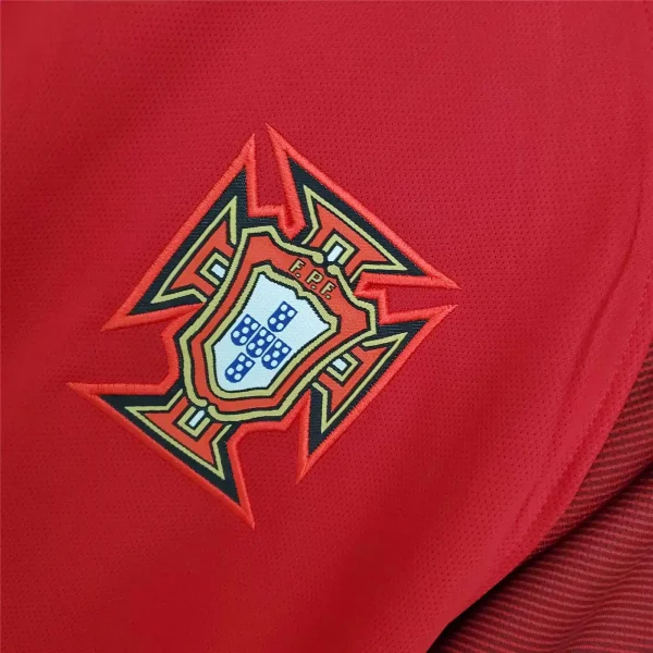 2016 Portugal Retro Jersey Home Euro Cup - Image 7