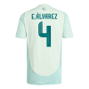 Adidas E.ÁLVAREZ #4 Authentic Soccer Jersey Mexico Away Shirt 2024 - Image 2