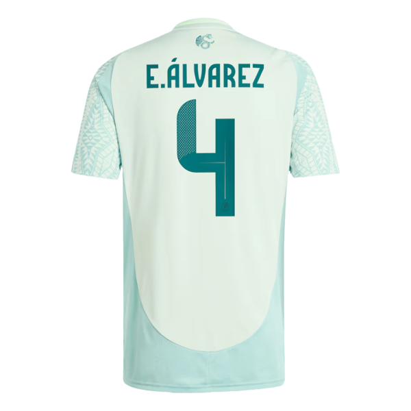 Adidas E.ÁLVAREZ #4 Authentic Soccer Jersey Mexico Away Shirt 2024 - Image 2
