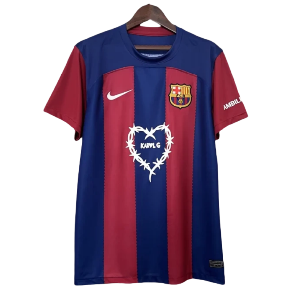 24-25 Barcelona Home KarolG Clásico Special Edition Kit Jerseys