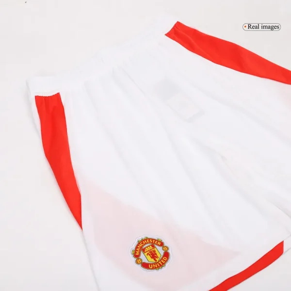 24-25 Manchester United Home Shorts - Image 5