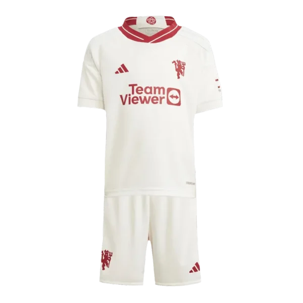 23-24 Kids Manchester United Third Away Jersey Kit