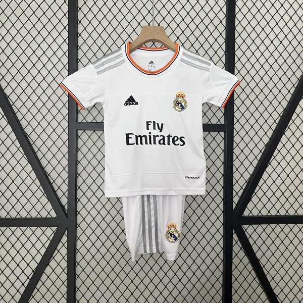 Real Madrid13-14 Home Retro Kid Kits Children Sets Jersey - Image 2