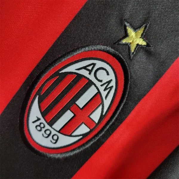 2006-07 AC Milan Ronaldo #99 Maldini #3 Kakà #22 Retro Jersey Home Replica - Image 6