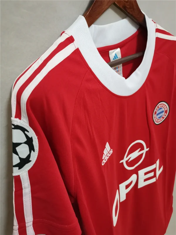 01-02 Bayern Munich Retro Jersey Home UCL - Image 6