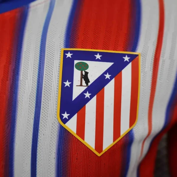 24-25 Atletico Madrid Home Long Sleeve Kit Player Version Shirt - Imagen 4