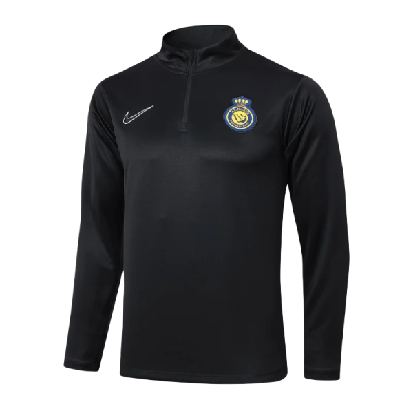 2024/2025 Al-Nassr Half-Pull Training Suit Black Football Shirt - Image 2