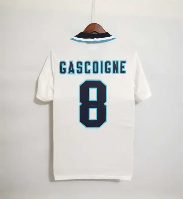 1996 England Retro Jersey Home Replica Euro Cup - Image 5