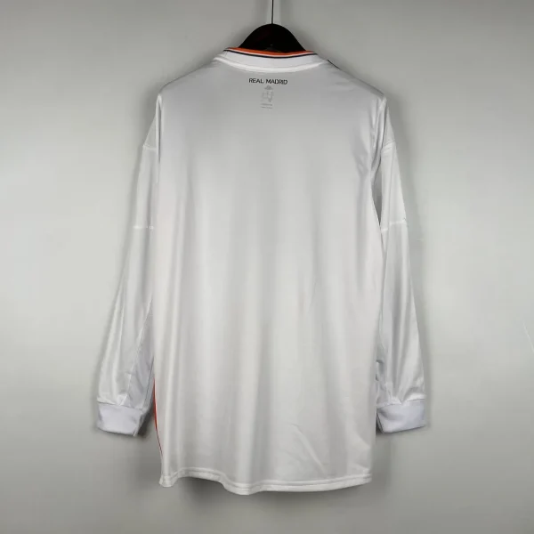 2013/14 Real Madrid Retro Jersey Home Long Sleeve - Image 2
