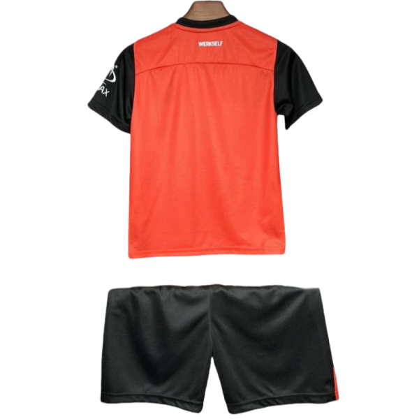 24-25 Bayer 04 Leverkusen Kids Kit Home Soccer Jersey - Image 2