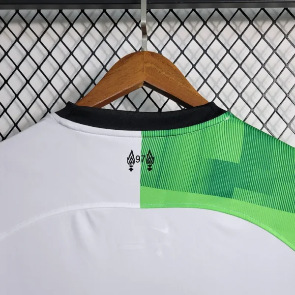 23-24 Liverpool Away white green black Soccer Jersey - Image 8
