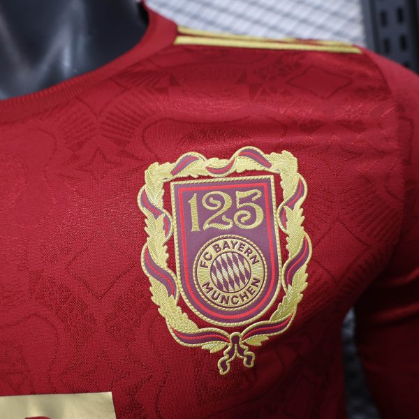 Bayern Munich 125th Anniversary Shirt Long Sleeve Jersey Player Version 25-26 - Image 5