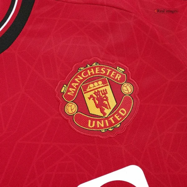 23-24 Manchester United Home Kit Jersey+Short - Image 5
