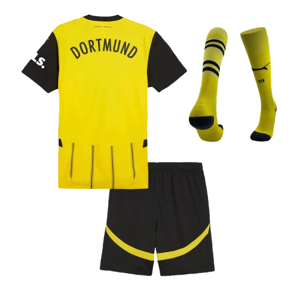 Kids Borussia Dortmund Custom Home Full Soccer Kits 2024-25 - Image 2